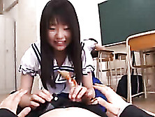 Cute Japanese Schoolgirls Cock Sucking Ass Licking And Hardcore Dick Riding