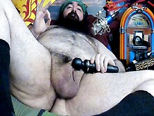 Chubby-Bear: Vibrates His Micro-Clit With Domi 2,  Wand & Gyrates + Rolls Hips,  During.