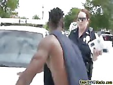 Big Tits Cops Threesome Interracial Fuck
