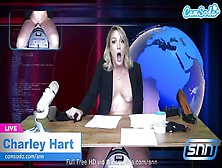 Camsoda - Charley Hart - Nice Newscaster Masturbating