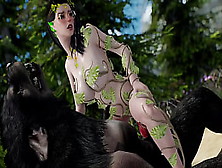 Elf Rides Werewolf [Uncensored] 3D Monster Porn