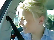 Outdoor Cock Blow And Pussy Fuck In Car With Sexy Ass Blonde