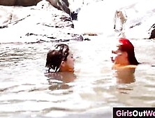 Lesbian Assholes And Cunts Licked Outdoors