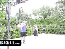 Hot Babe With Natural Hairy Pussy Gets Her Pussy Filled Up By Her Basketball Coach - Exxxtra Small