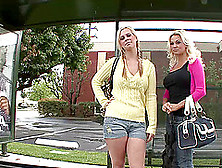 A Beautiful Lesbo Friends Picked Up On A Street For A Hardcore Sex Show