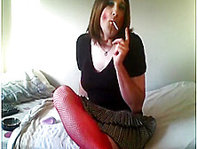 Horny Amateur Shemale Scene With Stockings,  Solo Scenes