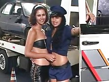 Lucky Bloke Fucks Two Police Women In A Hot Threesome