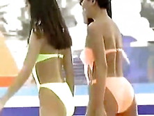 Non Porn Vintage Japanese Swimsuit Model Pageant '90B. V. D