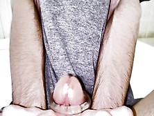 Close-Up: Watch From Under Fucking Sex Toy - Adorable Frenulum & Enormous Jizzed (4K - 60Fps)