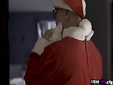 Teen Gets A Surprise Sex From Santa