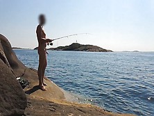 Naked Public Fishing On The Nude Beach
