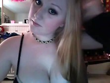 Blonde Immature Hot Toy Action On Webcam