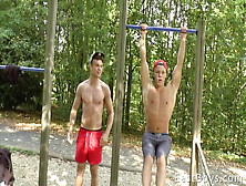 Workout - Muscle Flexing - Petr Brada And Peter Homely