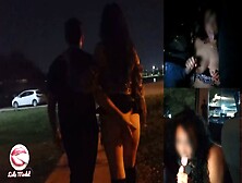 We Went For A Walk With My Husband And His Best Friend And Ended Up Having A Threesome In Public.