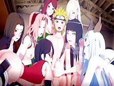 Naruto Fucks His Harem Of Girls (Hentai Uncensored Compilation)