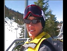 Taylor Rain Gets Dp'd In A Cabin While On A Snowboarding Vacation Feat.  Burke,  Matt Bixe
