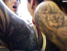 Tattoo Lesbo Anal Strap On Fun With Anuskatzz And Nux Vomica - Recorded By: Lily Lu For: Z-Filmz