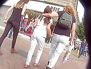 Walking Behind Two Teen Girls