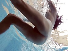 Steamy Sima Lastova Hot Busty Swimming Naked Babe