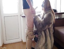 Soft Fem Dom Sex Inside Luxury Fur Coat (Short Version).  Blindfolded Girlfriend Boned Rough - Otta Koi
