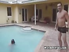 Flawless Wet Gf Fucked In Pool