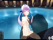3D Hentai Minato Aqua Pool Fuck And Cum