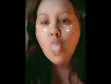 Super Hot Snapchat Thot Smokes Weed And Lip Syncs