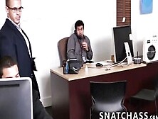 Three Office Studs Are Having A Post Work Ass Pounding Party
