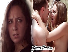 Watch Remy Lacroix and James Deen passionate missionary sex