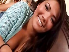 Sexy Brunette Chick Rams Dick Down Her Lips & Pussy