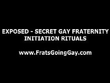 Straight Fraternity Pledges Strip For Gays