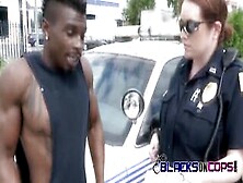Busty Milf Cop Is Getting Her Tight Pussy Fucked In Doggystyle By A Bbc Criminal.