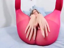 Jenna Playing In Pink Pantyhose