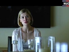 Rosamund Pike In Sexy White Underwear – Gone Girl