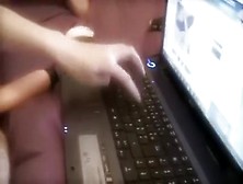 Filming My Girlfriend Masturbating On Web Camera With A Fake Ramrod