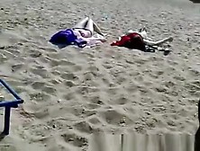 Cumming Over Hot Teens At Beach