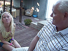Young Cute Blonde Loves When Old Guy Ravished Her Hardcore