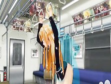 Sword Art Online Hentai.  Asuna Yuuki Fucked On Train