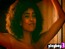 Curly Black Milf Model Bruna Rocha Shows Perfect Thin Body After Attractive Striptease Action