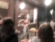 Russian Girl Strips At A Bar And Pours Water Over Her Naked Body