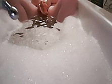 Amateur Bbw Masturbates With Suction Dildo In Bath