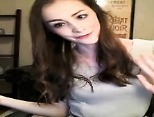 Cute Brunette Sara Luvv Masturbates On Webcam
