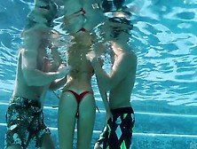 Samantha Saint Threesome Scene In The Pool
