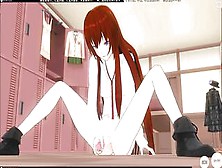 3D Animated Kurisu Makise Masturbates With A Sex Toy (Steins Gate)