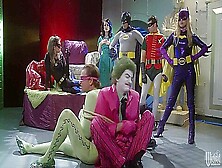 Euro Whore Gangbanged By Super Heroes