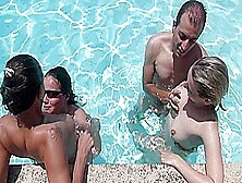 Swingers Partner Swap All Around The Pool At A Resort In Spain - Bang!