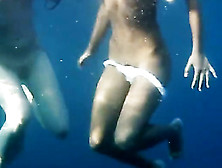 Naked Girls Lesbians Underwater Fun