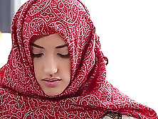 Arab Teen In Hijab Came To Massage