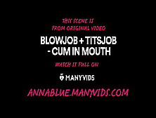 Incredible Bj Titsjob With Sperm In Mouth