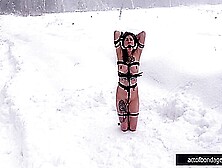 Vika Tied Up In The Snow